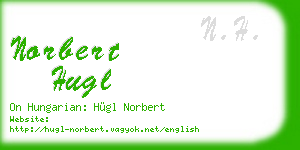 norbert hugl business card