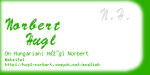 norbert hugl business card